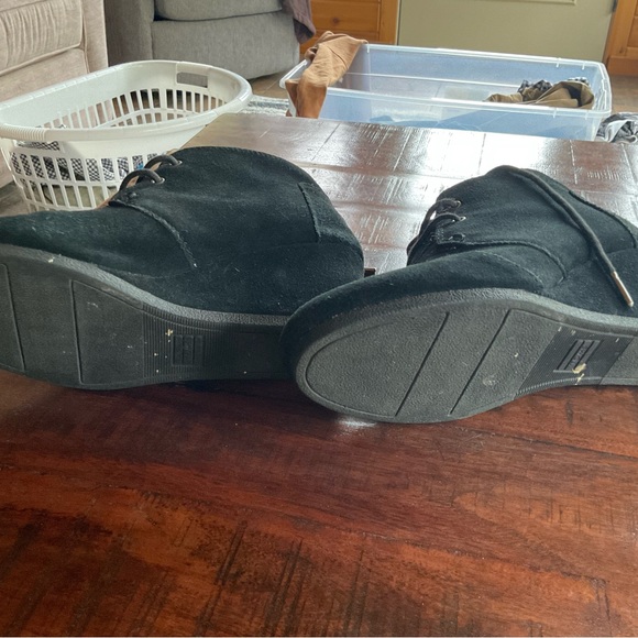 Toms Desert Wedge suede lace up bootie size 8.5 - Picture 6 of 6